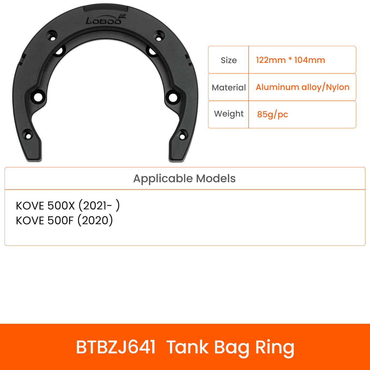 Tankrucksackring: KOVE 500X - 500F